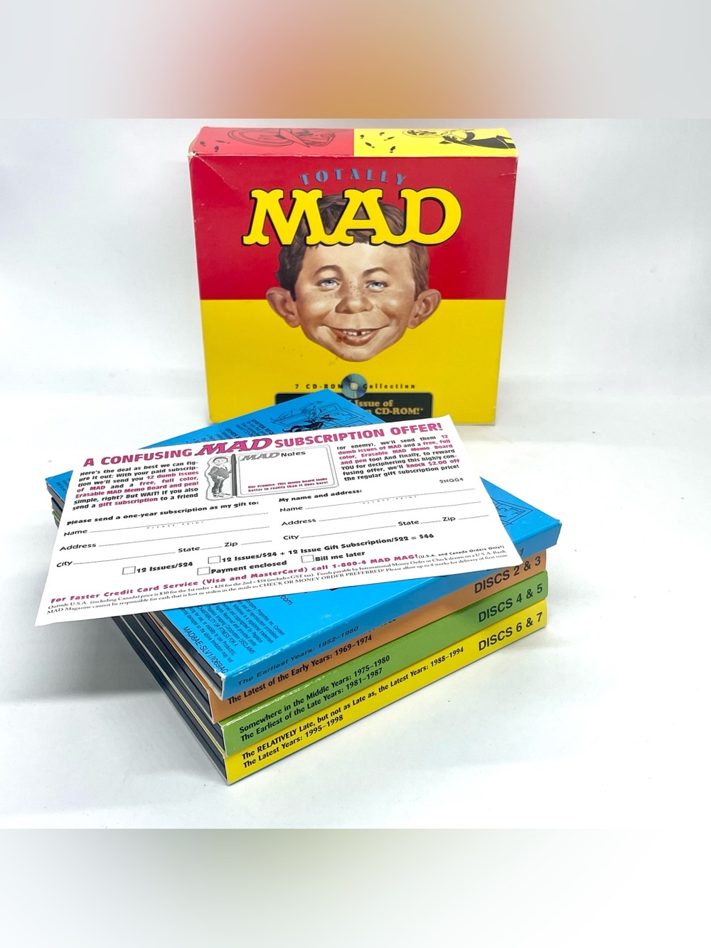 1999 Totally MAD 7 CD-ROM Collection Box Set Every Issue Mad Magazine 1952-1998